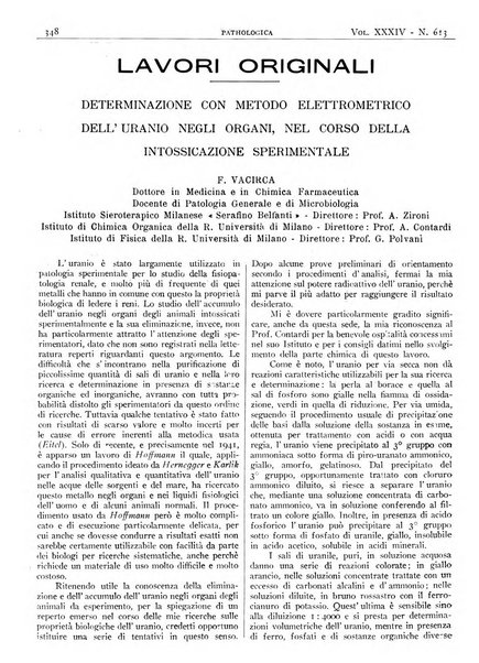 Pathologica rivista quindicinale