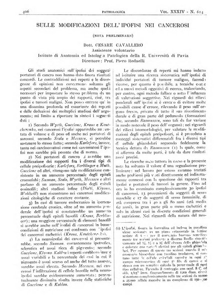 Pathologica rivista quindicinale