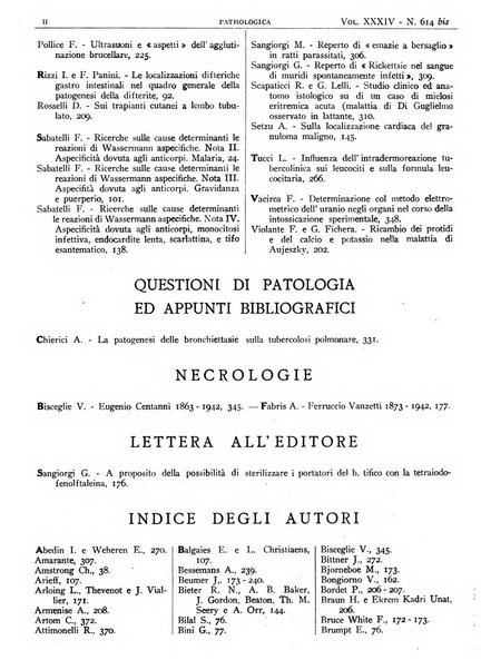 Pathologica rivista quindicinale