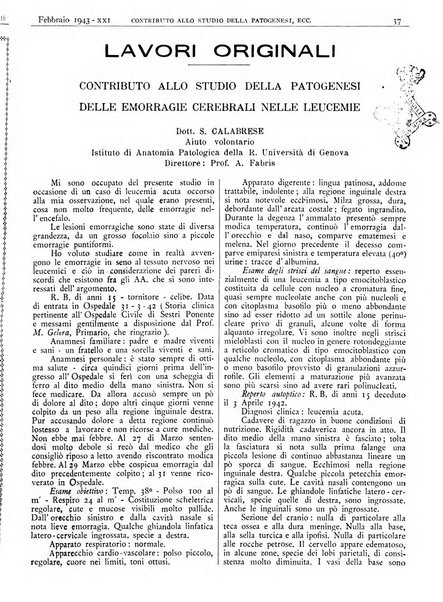 Pathologica rivista quindicinale