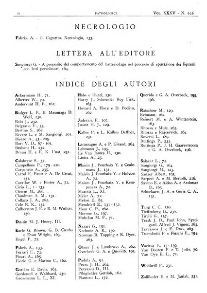 Pathologica rivista quindicinale