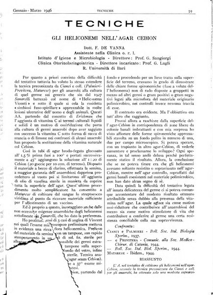 Pathologica rivista quindicinale