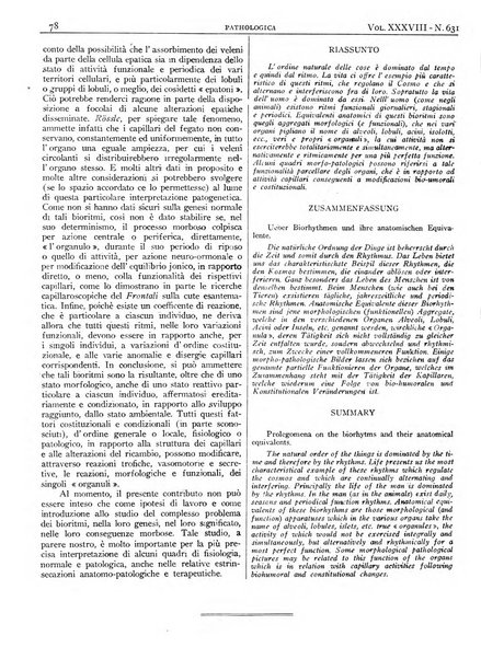 Pathologica rivista quindicinale