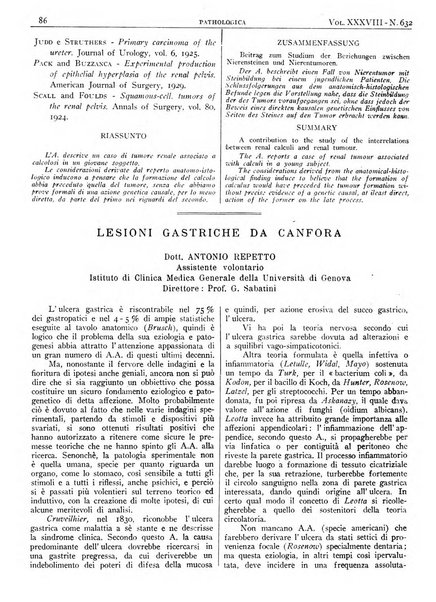 Pathologica rivista quindicinale