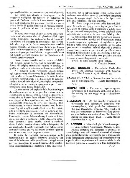 Pathologica rivista quindicinale