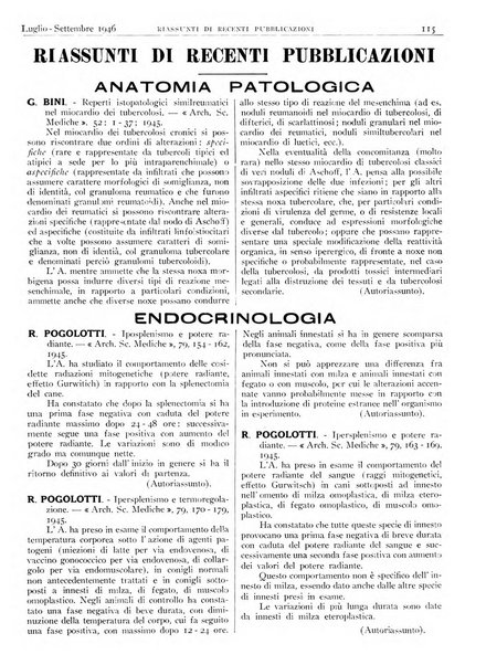 Pathologica rivista quindicinale