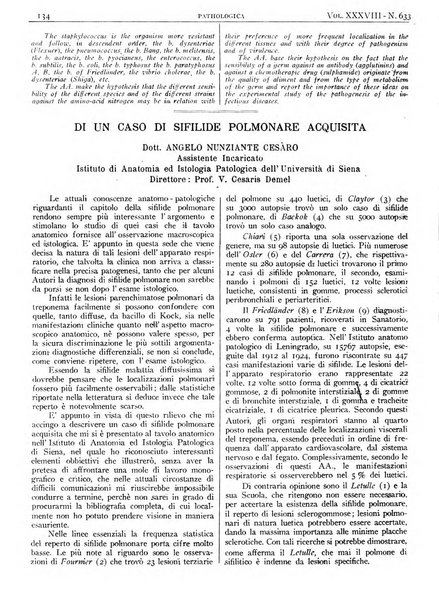 Pathologica rivista quindicinale