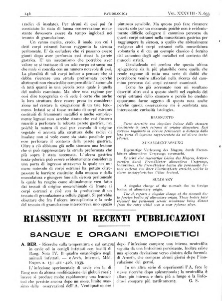 Pathologica rivista quindicinale