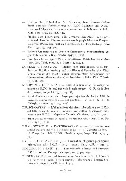 Patologia comparata della tubercolosi