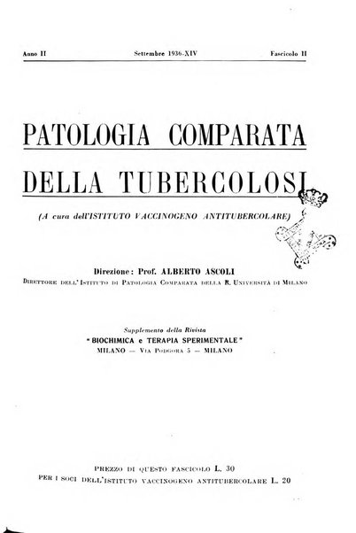 Patologia comparata della tubercolosi