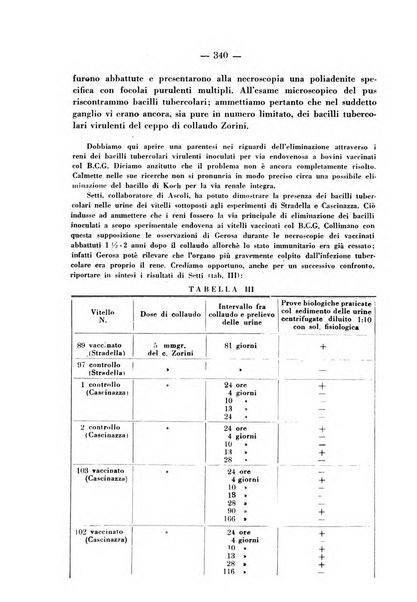 Patologia comparata della tubercolosi