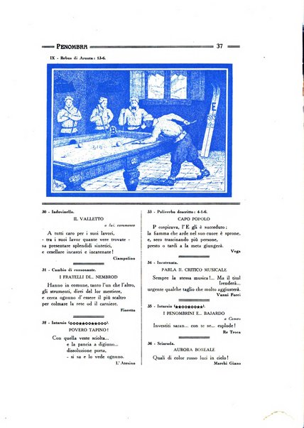 Penombra rivista enimmistica, mensile, illustrata, a premi