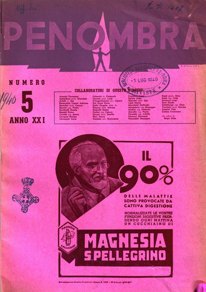 Penombra rivista enimmistica, mensile, illustrata, a premi