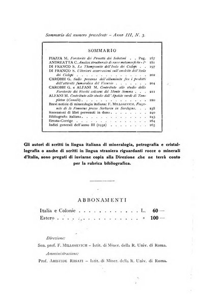 Periodico di Mineralogia