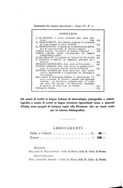 Periodico di Mineralogia