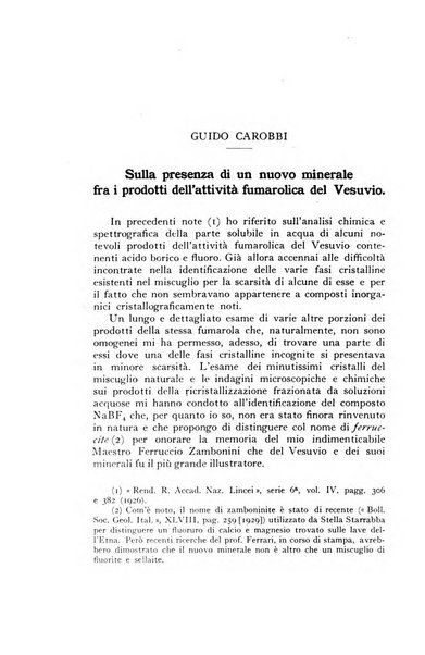 Periodico di Mineralogia