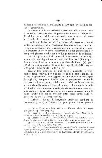 Periodico di Mineralogia