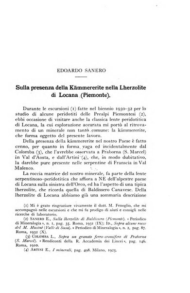 Periodico di Mineralogia