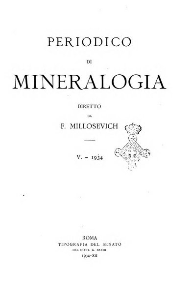 Periodico di Mineralogia