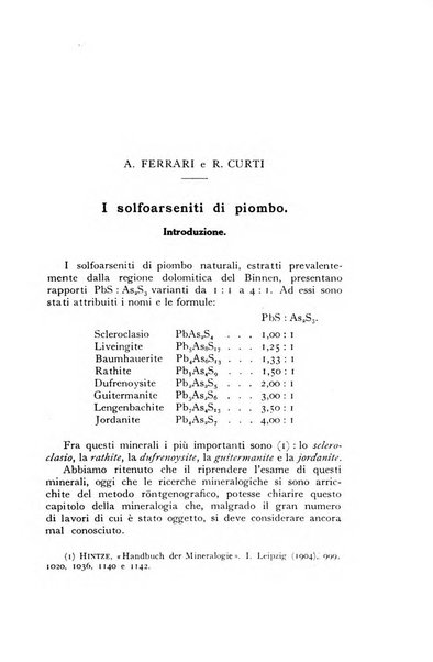 Periodico di Mineralogia