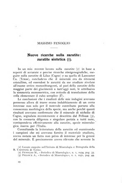 Periodico di Mineralogia