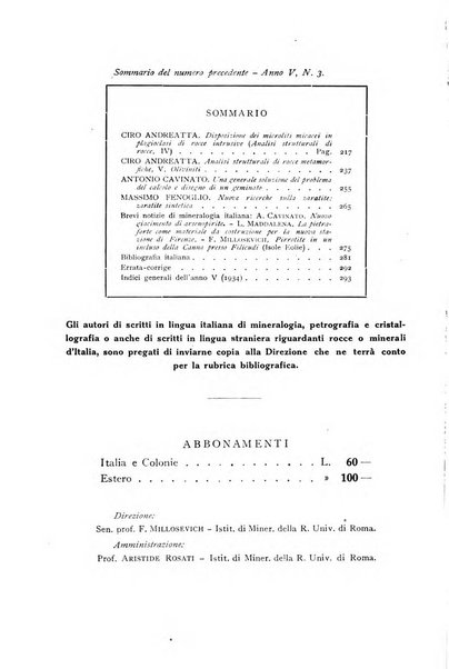 Periodico di Mineralogia