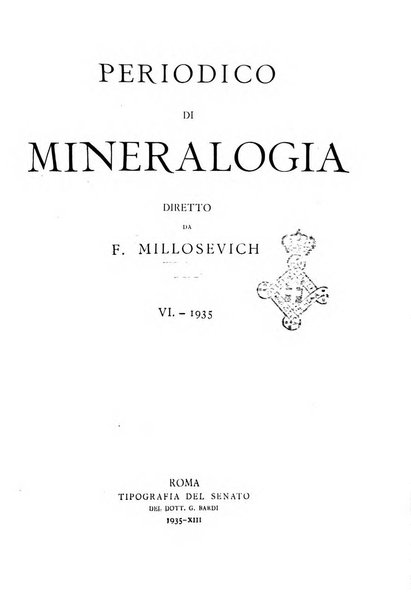 Periodico di Mineralogia