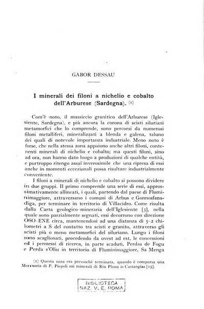 Periodico di Mineralogia