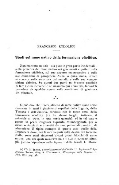 Periodico di Mineralogia