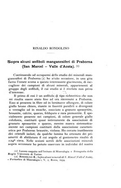 Periodico di Mineralogia