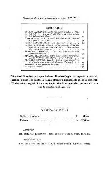 Periodico di Mineralogia