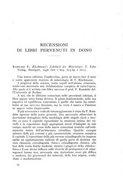 Periodico di Mineralogia