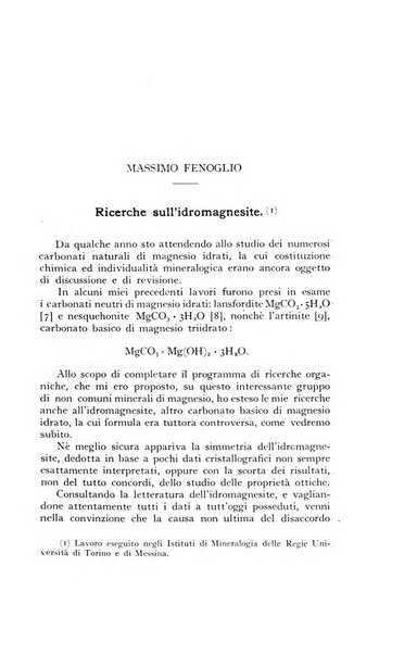 Periodico di Mineralogia