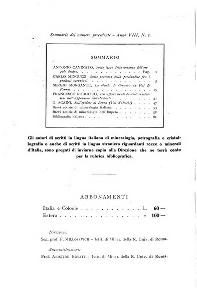 Periodico di Mineralogia