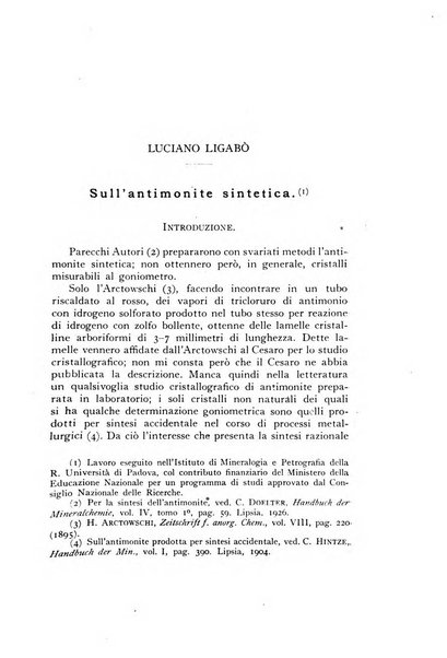 Periodico di Mineralogia