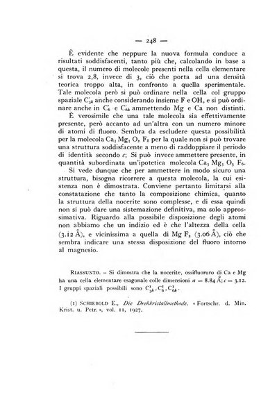 Periodico di Mineralogia