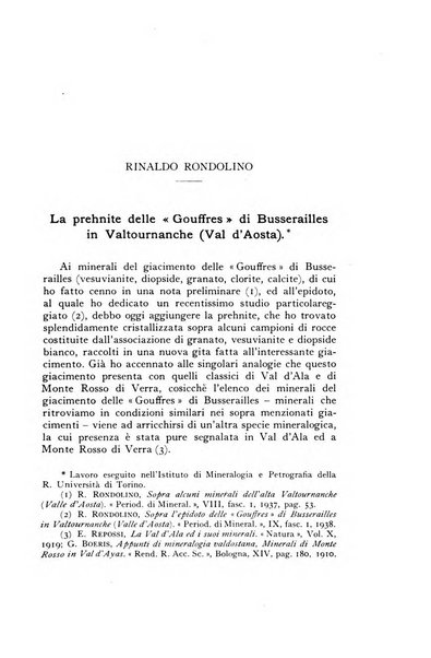 Periodico di Mineralogia