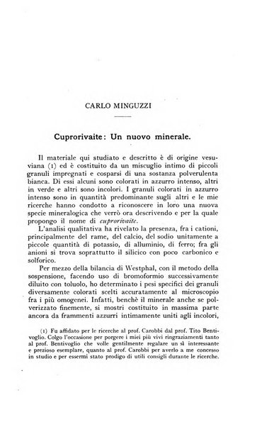 Periodico di Mineralogia