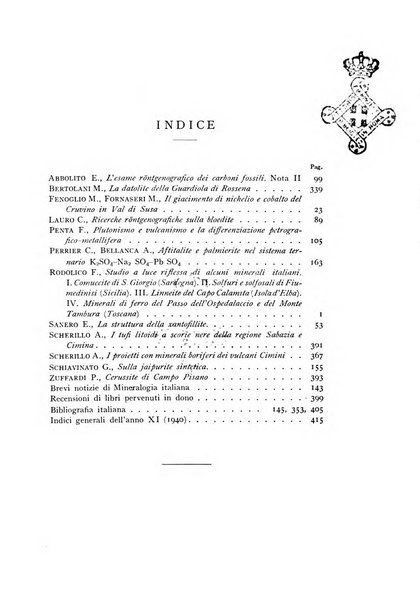 Periodico di Mineralogia