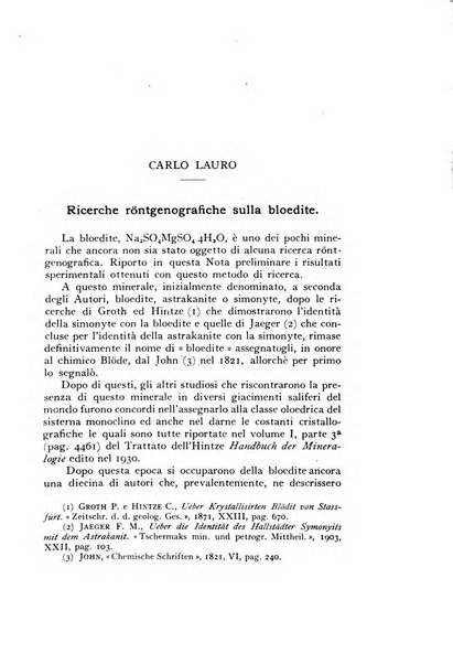 Periodico di Mineralogia