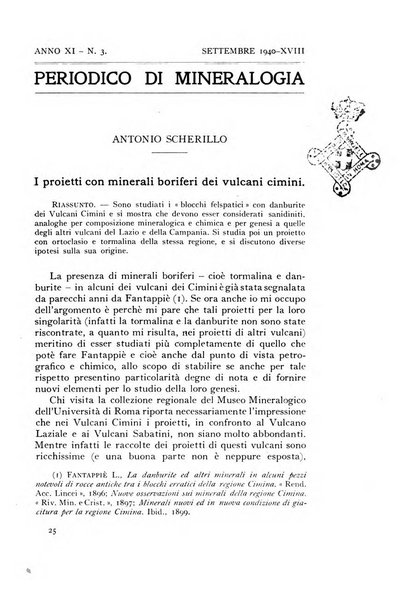 Periodico di Mineralogia