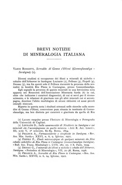 Periodico di Mineralogia