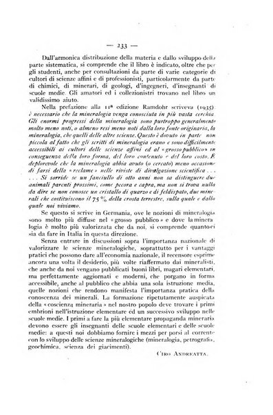 Periodico di Mineralogia