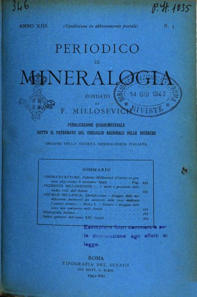 Periodico di Mineralogia