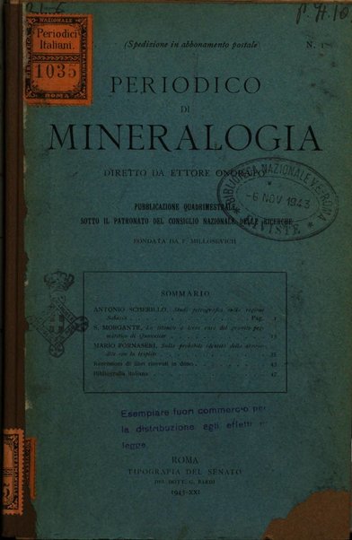 Periodico di Mineralogia