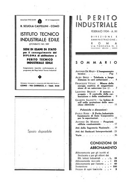 Il perito industriale rivista mensile