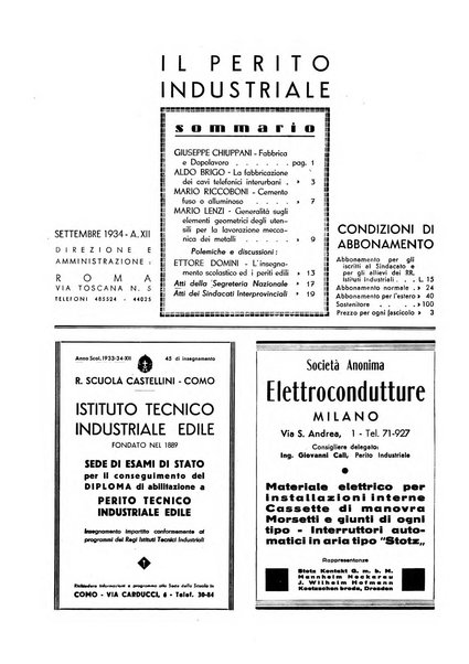 Il perito industriale rivista mensile