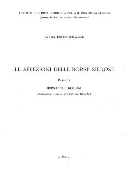 La pratica chirurgica e delle discipline affini Rivista bimensile