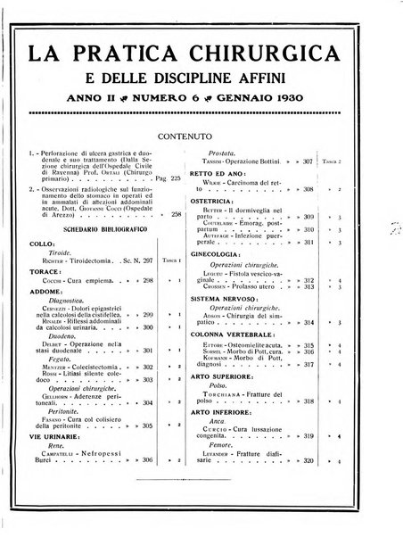 La pratica chirurgica e delle discipline affini Rivista bimensile