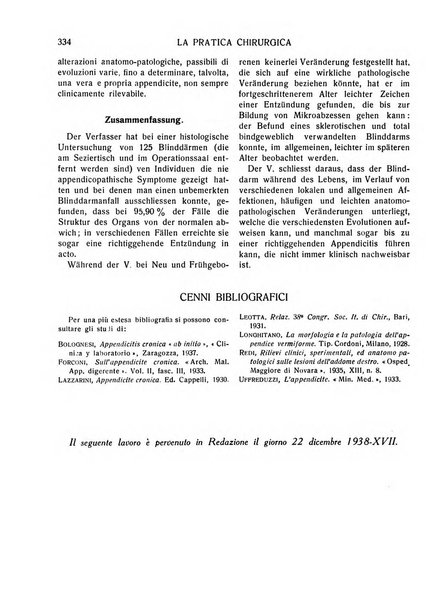 La pratica chirurgica e delle discipline affini Rivista bimensile